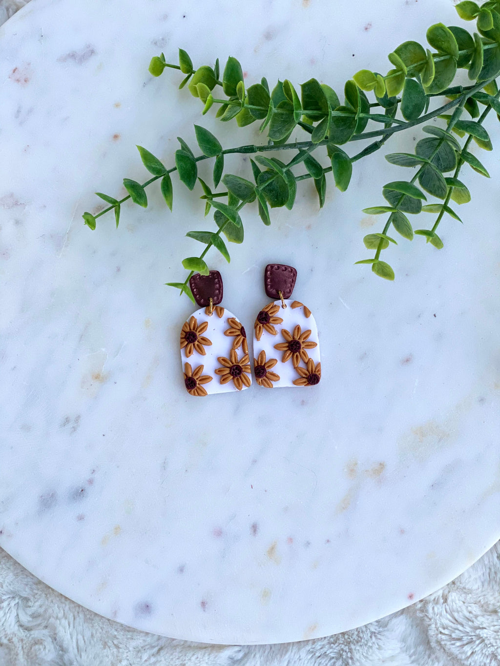 Golden Sunflower Dangle