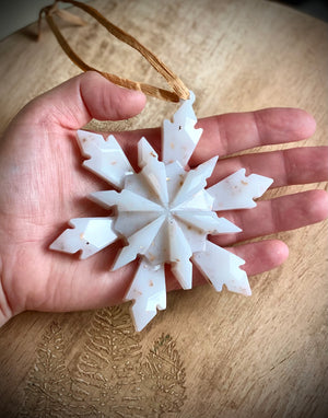 Resin Snowflake Ornament