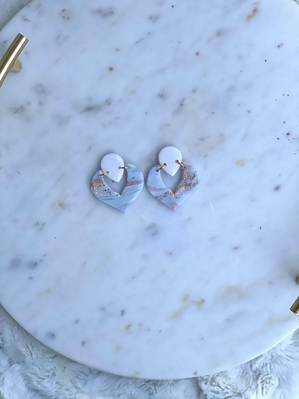 Boho Chevron Blue & Gold