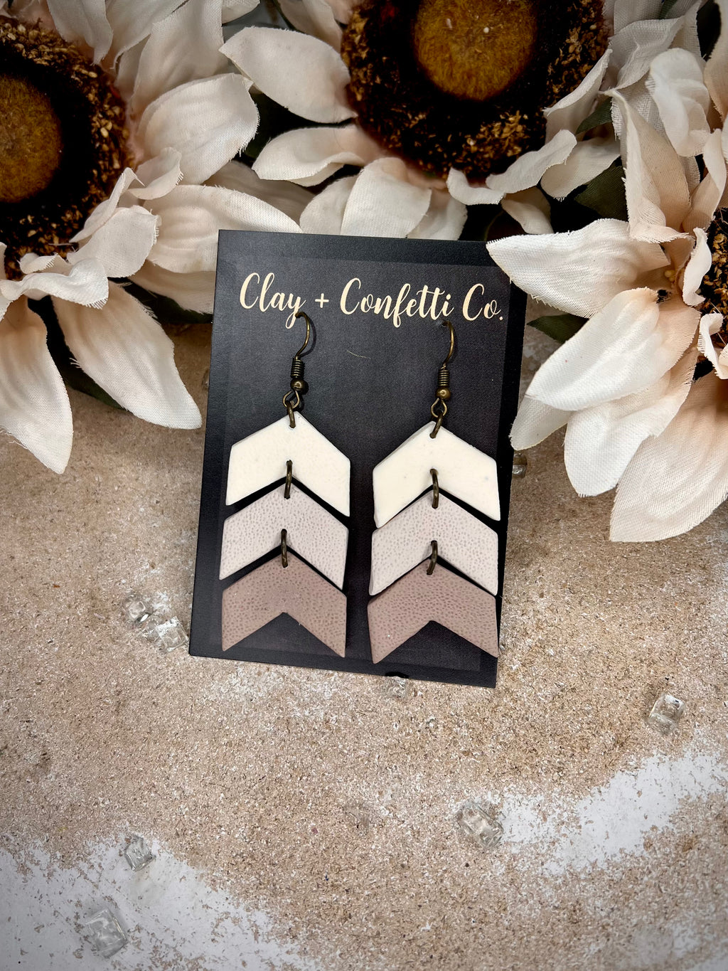 Neutral Boho Arrow Dangle