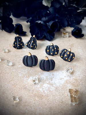 Black pumpkins / Gourds studs