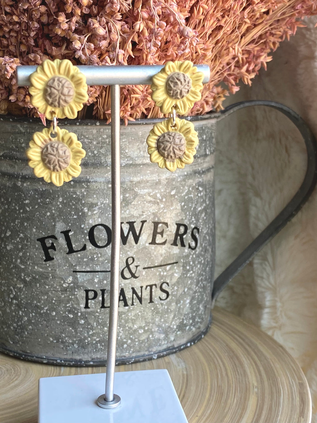 Muted Sunflower Double Dangle