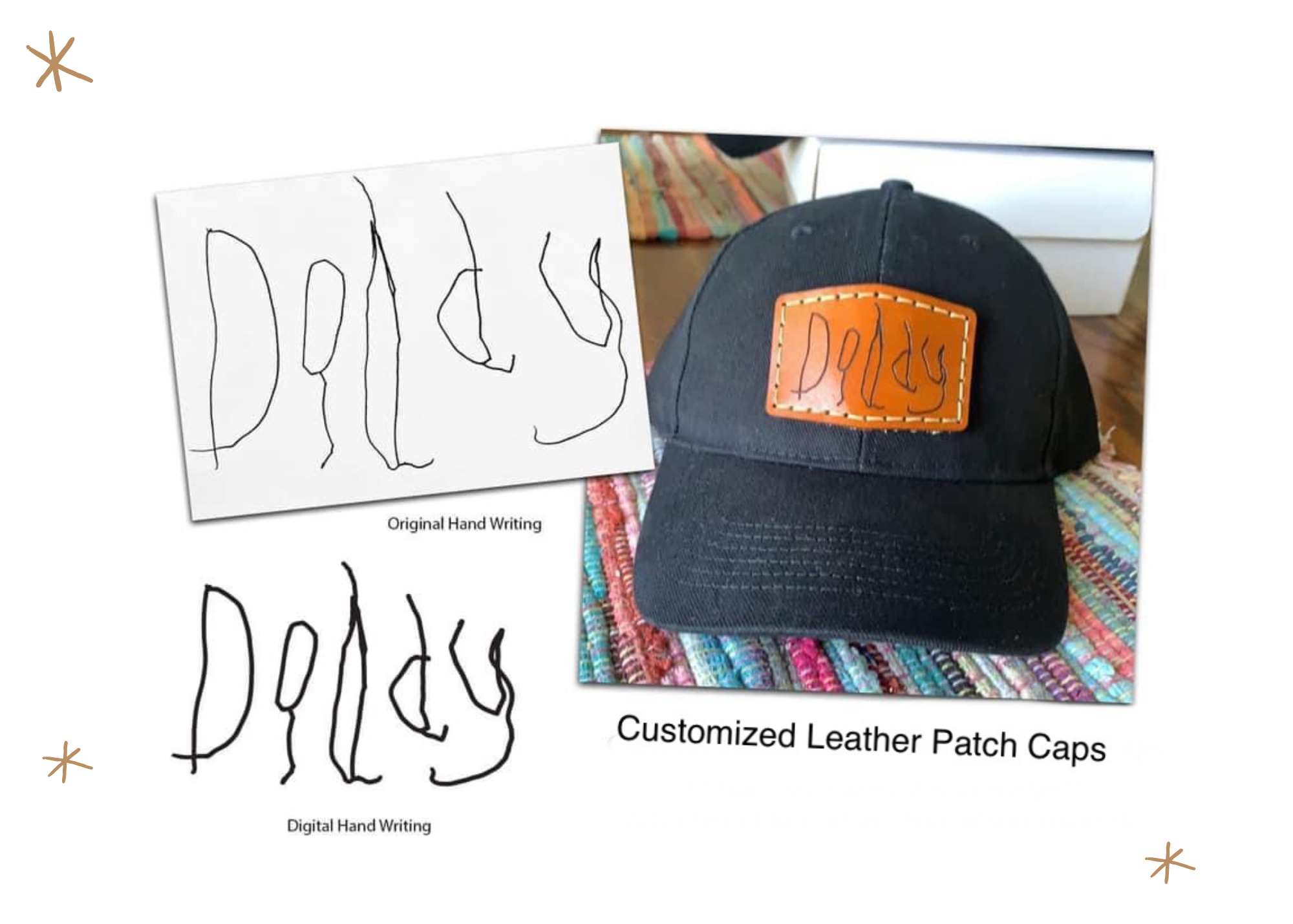 Customizable Leather Patch Caps