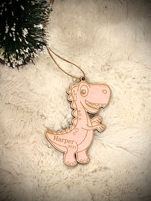 Light pink Dino ornament