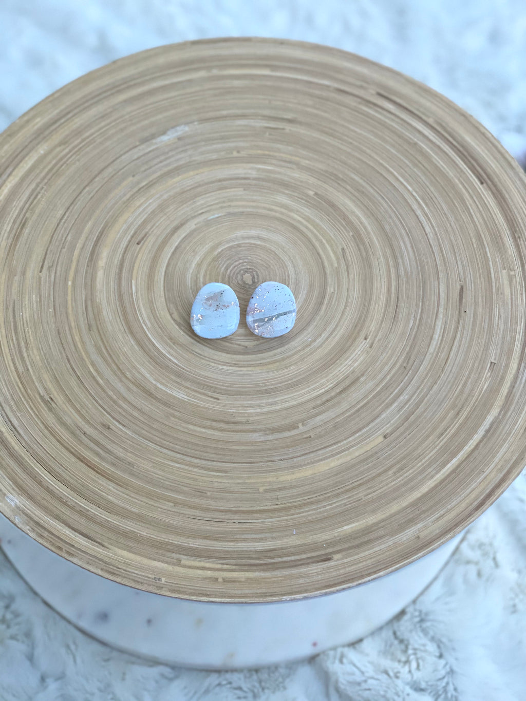 Blue & Gold Statement Stud