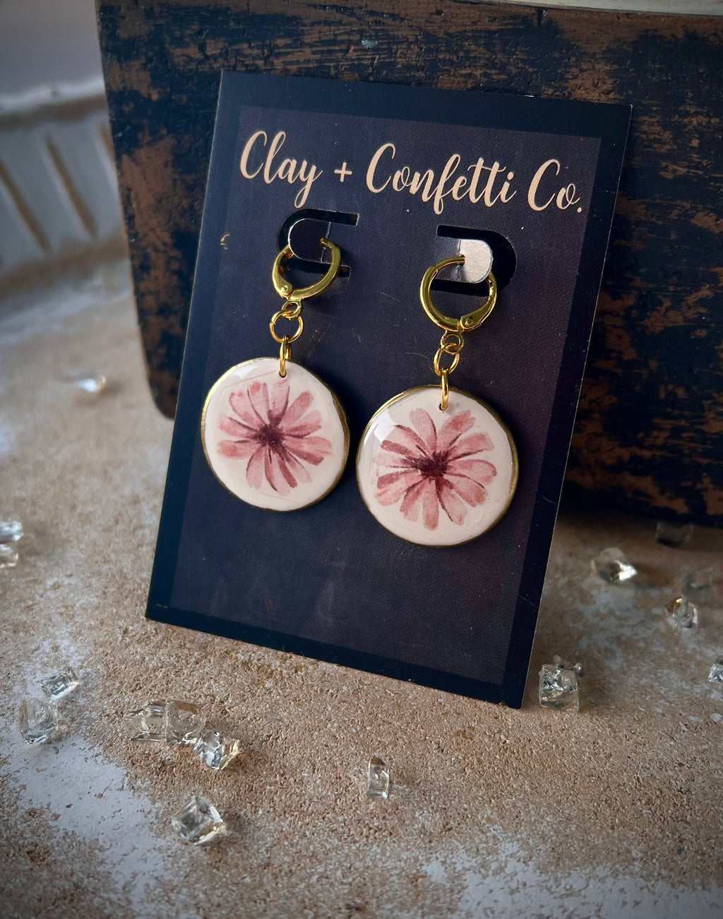 Soft and sweet circle on a huggie