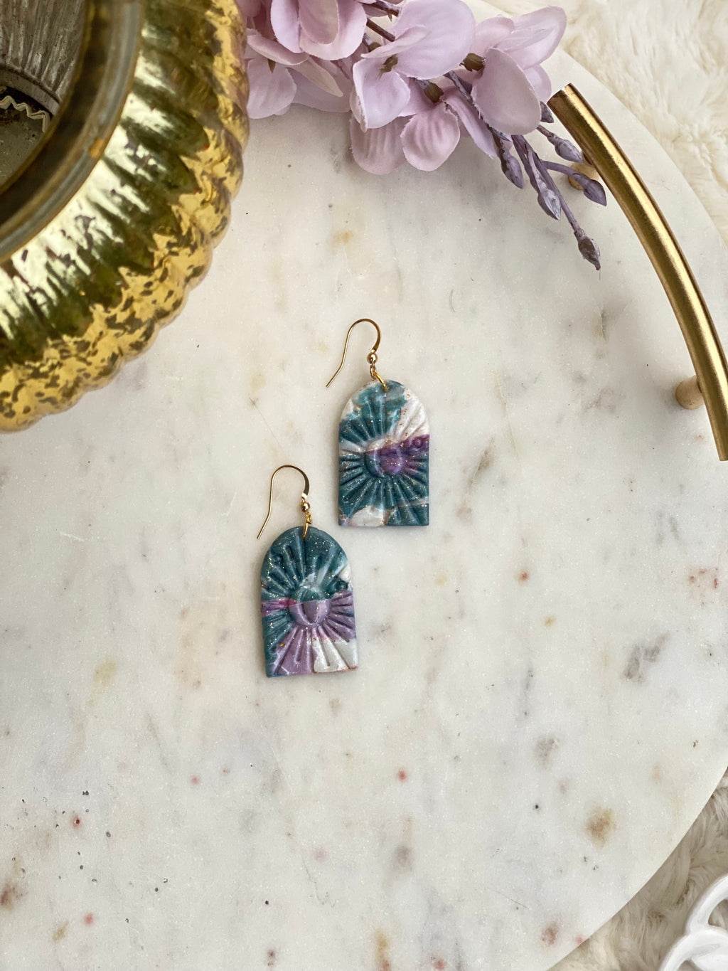 Blue purple celestial arch