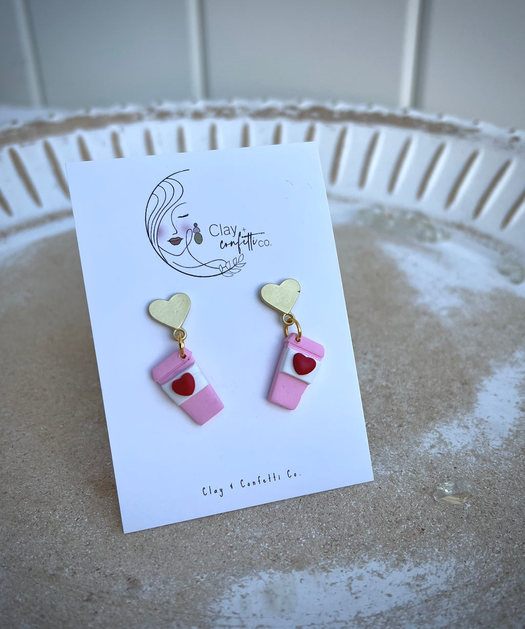 Pink latte dangle styles