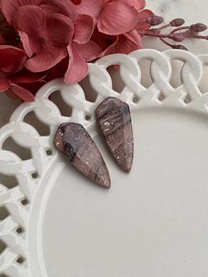 Brown and Pink Geode Katy Dagger