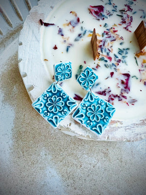 Teal tile 3 dangle