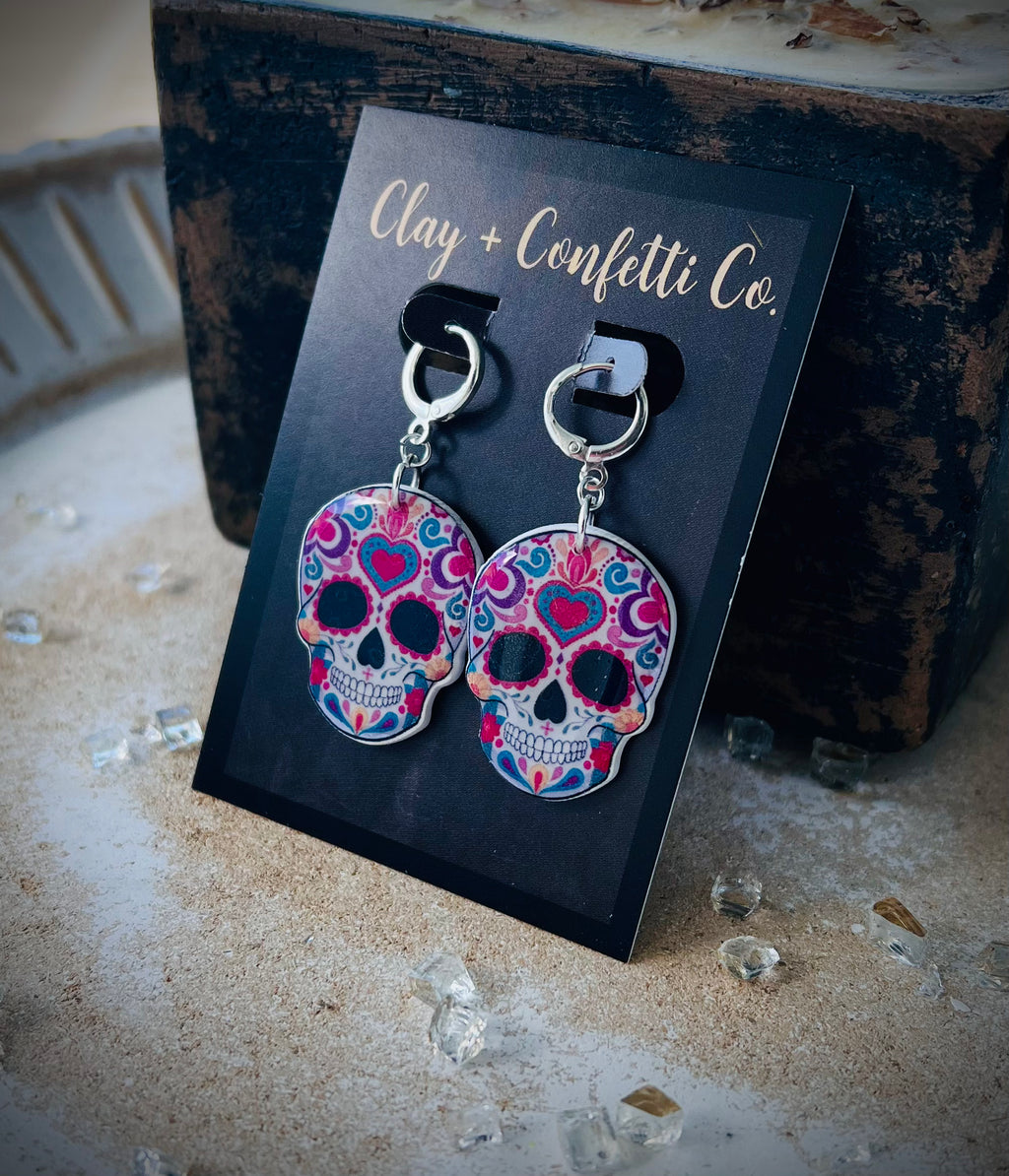 Sugar skull dangle