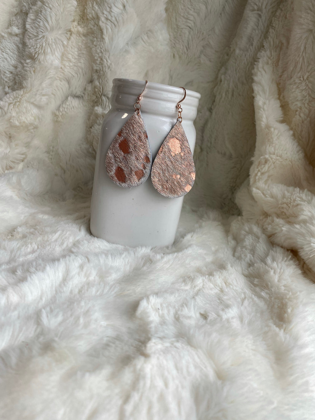 Rose Gold Cowhide