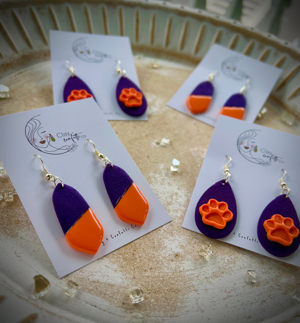 Clemson Earrings