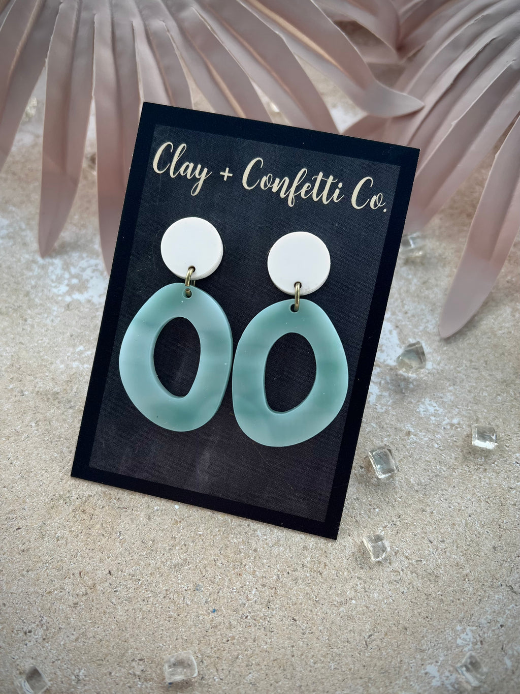 Organic With Circle Topper in Seafoam/Bone