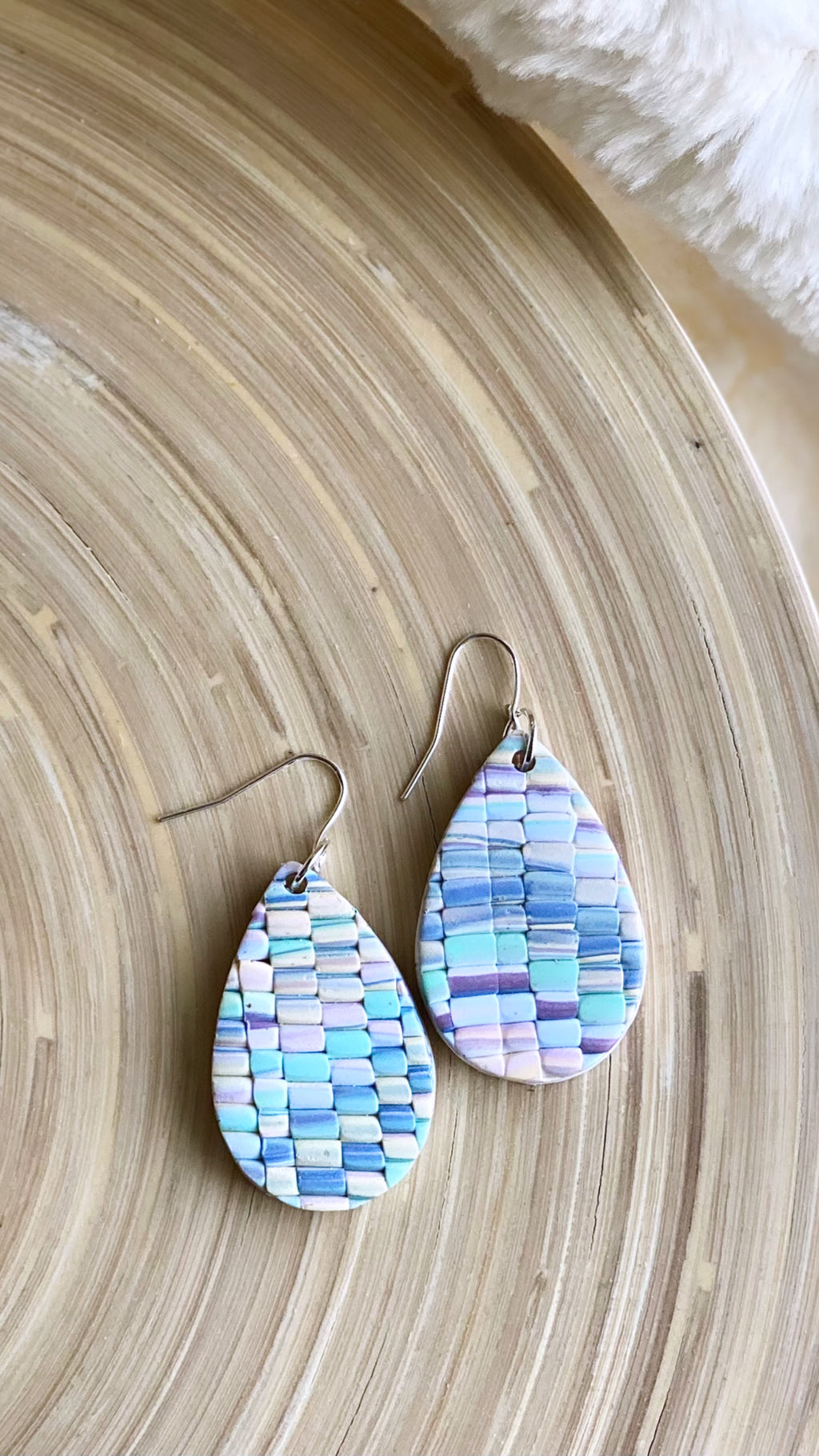 Bargello tear drop dangle